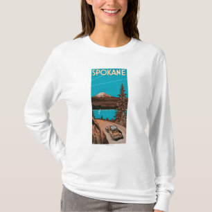 Camiseta Poster #2Spokane, WA de la publicidad de Spokane