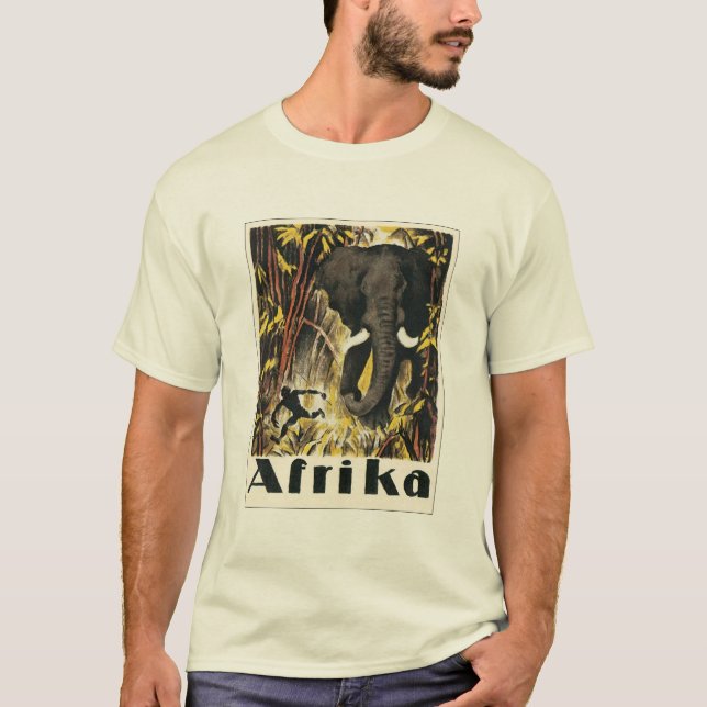 Camiseta Poster Afrika Vintage (Anverso)