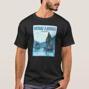 Camiseta Poster Alaska del Parque Nacional de los Fiordos d