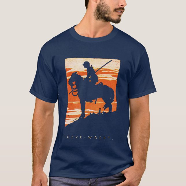 Camiseta Poster alemán de la caballería de WWI (Anverso)