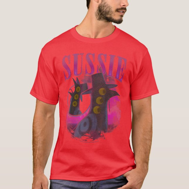 Camiseta Póster angustiado de Halloween Sussie Y2K (Anverso)