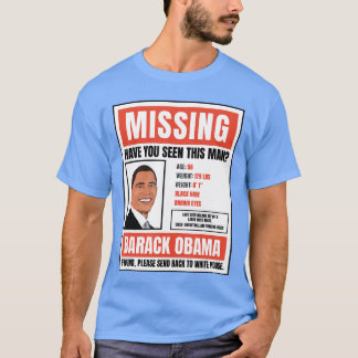Camiseta Póster Antitee de Obama desaparecido