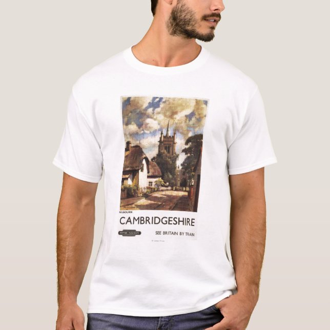 Camiseta Poster británico de los ferrocarriles de la (Anverso)