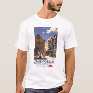 Camiseta Poster británico de los ferrocarriles de la vieja