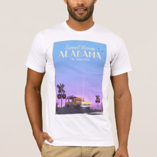 Camiseta Poster "casero" dulce del viaje de Alabama