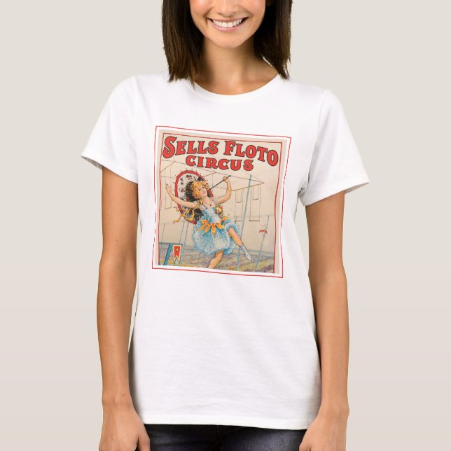 Camiseta Poster Circo De Caminante De Ropa Estrecha Con Par (Anverso)