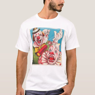 Camiseta Poster Circus Mostrando Rostros De Payaso Y Cracke