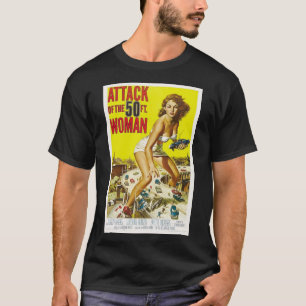 Camiseta poster clásico "Ataque de la mujer de los 50 pies"