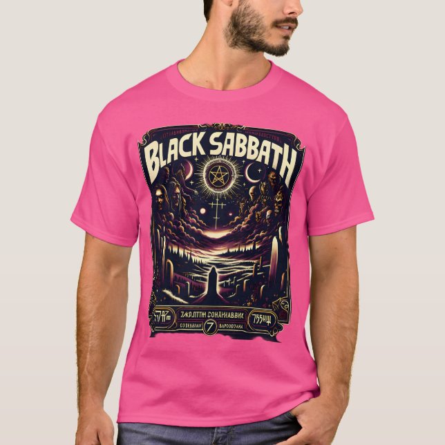 Camiseta Poster Comunista Vintage del Sabbath negro (Anverso)