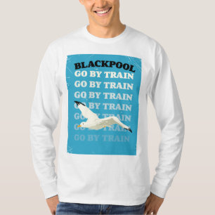 Camiseta Poster costero Vintage Blackpool