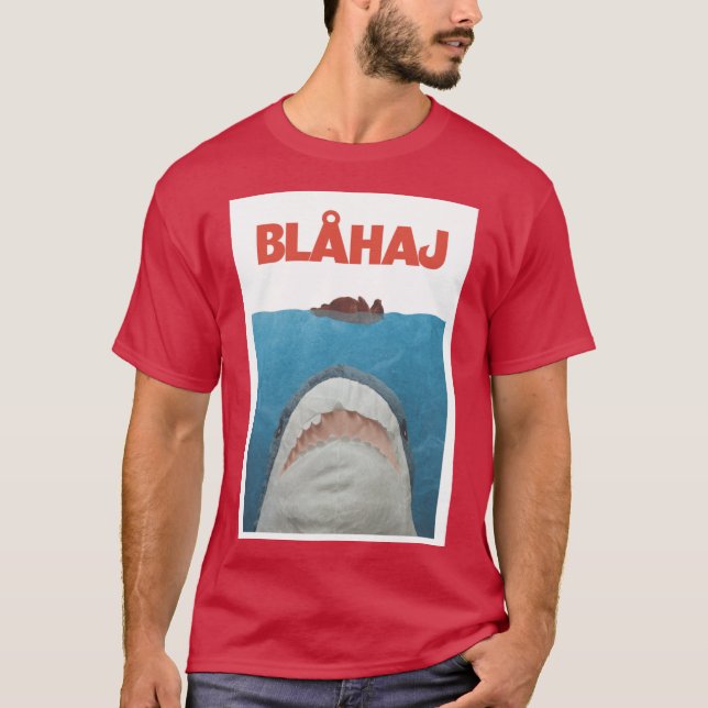 Camiseta Póster de amigos de Blahaj Jaws (Anverso)
