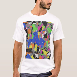 Camiseta Póster de Anti-Diseño Caótico | Abstracto Superpue