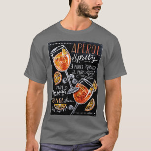 Camiseta Poster de Aperol Spritz Chalkboard