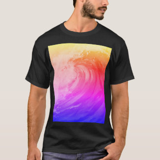 Camiseta póster de arcoíris brillante que representa una ol
