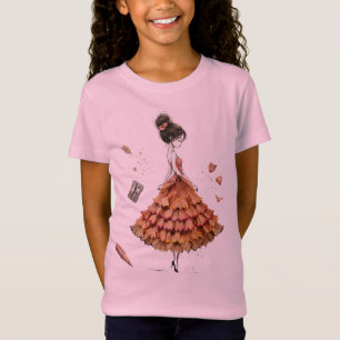 Camiseta Póster de arte de línea de estilo único hecho a ma