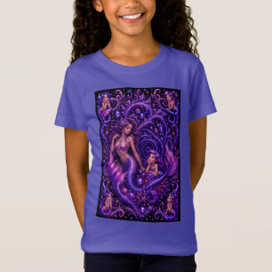 Camiseta Póster de arte de Mermaid Duo Ocean Dream Fantasía