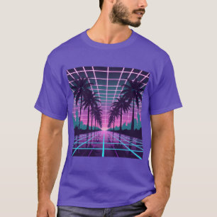 Camiseta Poster de arte de onda continua de onda de onda de