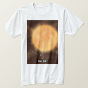 Camiseta Poster de arte espacial Tau Ceti