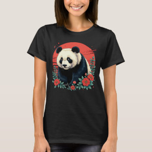 Camiseta Poster de arte japonés Panda Tee