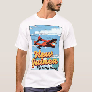Camiseta Poster de aventuras de Nueva Guinea.