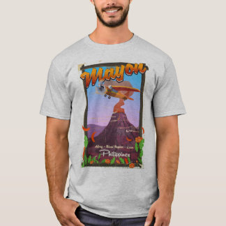 Camiseta Poster de aventuras del volcán Mayon
