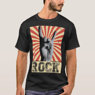 Camiseta Poster de banda de concierto de rock de época con
