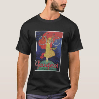 Camiseta Poster De Bicicletas Peugeot Vintage Esencial