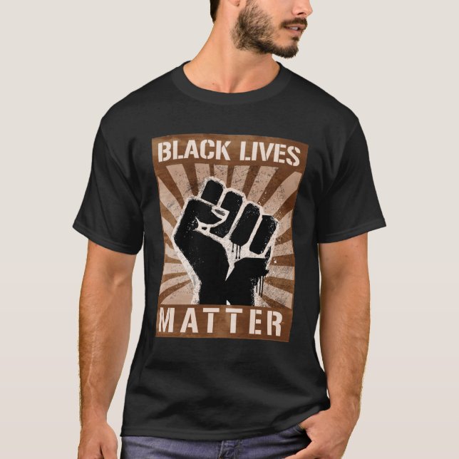 Camiseta Poster DE BLACK LIVES MATTER (Anverso)