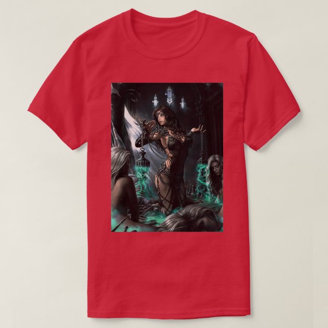 Camiseta Poster de brujas verdes (Diseño del anverso)
