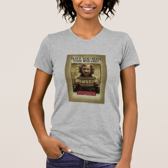 Camiseta Póster de búsqueda de Sirius Black (Anverso)