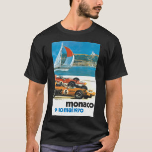 Camiseta poster de Carreras del Gran Premio de Mónaco de 19
