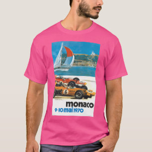 Camiseta poster de Carreras del Gran Premio de Mónaco de 19