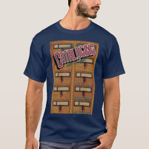 Camiseta Póster de catalogación de biblioteca
