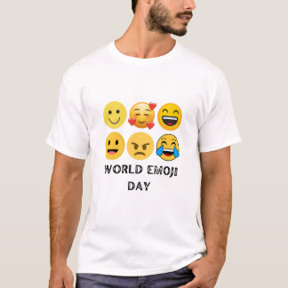 Camiseta Póster de celebración del Día Mundial del Emoji