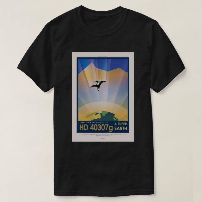 Camiseta Poster de Ciencia Ficción de la NASA Future Travel (Diseño del anverso)