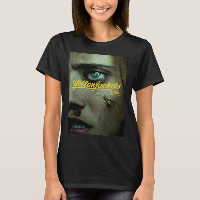 Camiseta Poster de cierre de chalecos amarillos (Anverso)