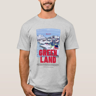 Camiseta Poster de cine Nuuk Greenland Colorful Houses