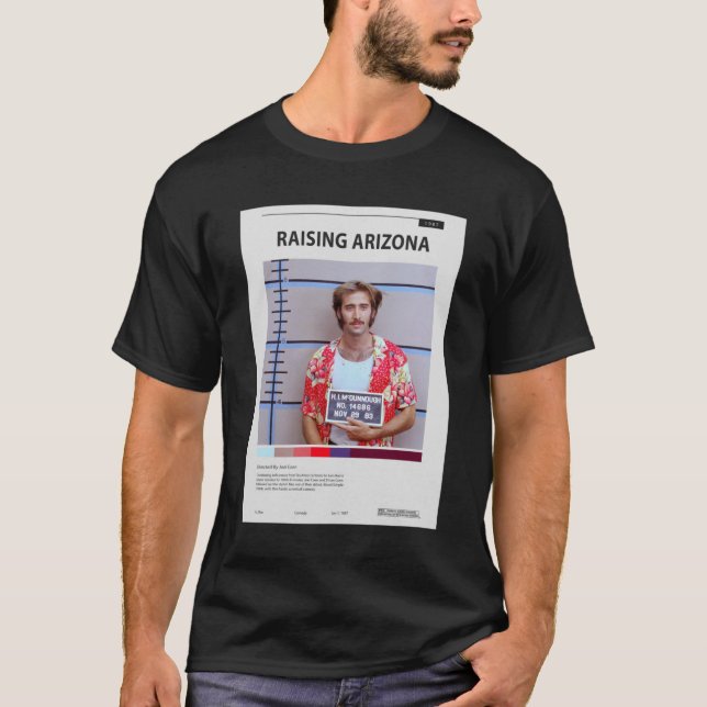 Camiseta Poster de cine Raising Arizona 1987 (Anverso)