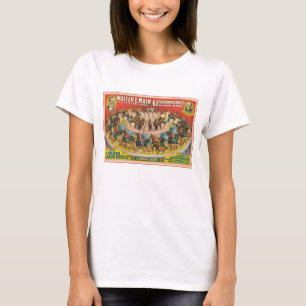 Camiseta Poster De Circo De 63 Caballos De Ejecución En Un 