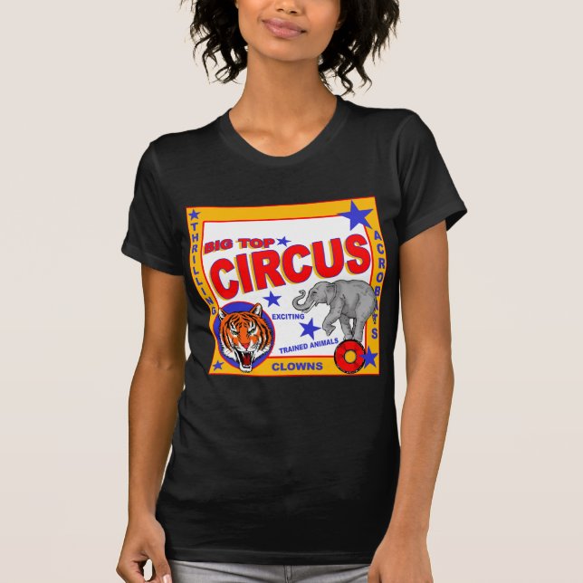 Camiseta Poster de circo de época (Anverso)