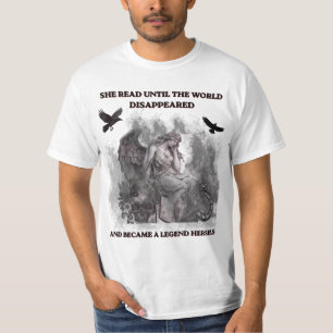 Camiseta Póster de cita de lectura gótica de ángel de Dark 