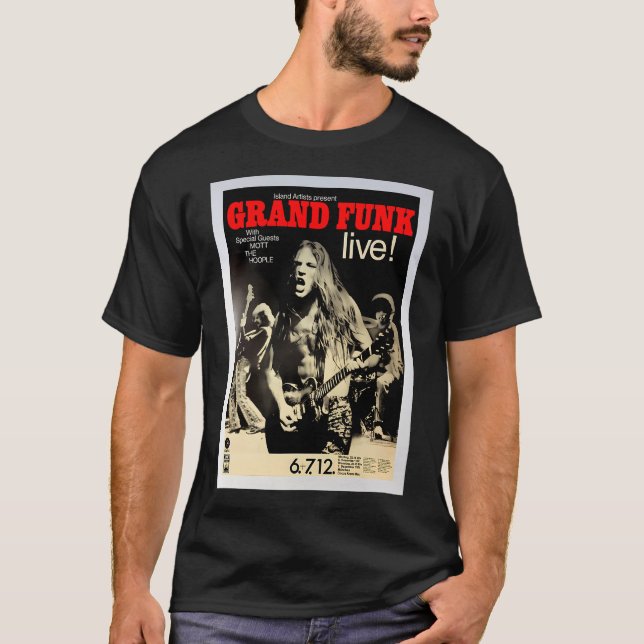 Camiseta Póster de concierto de Grand Funk. (Anverso)