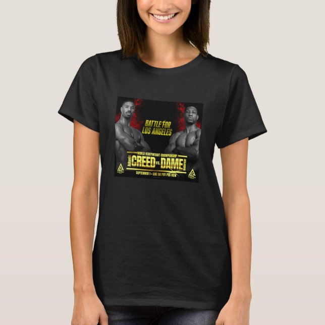 Camiseta Póster de Creed vs Dame amarillo (Anverso)