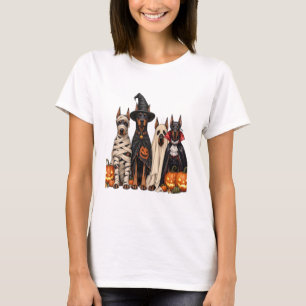 Camiseta Póster de disfraz de mascota de paquete de Hallowe