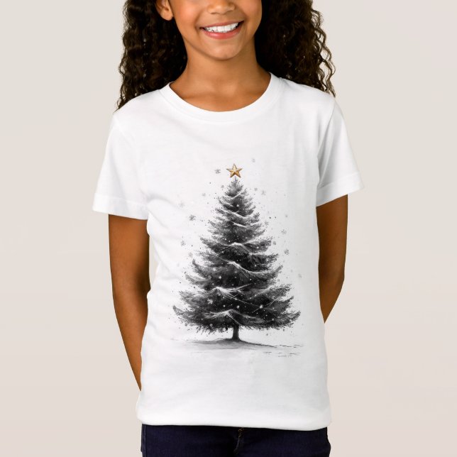 Camiseta Poster de esbozo de navidades (Anverso)