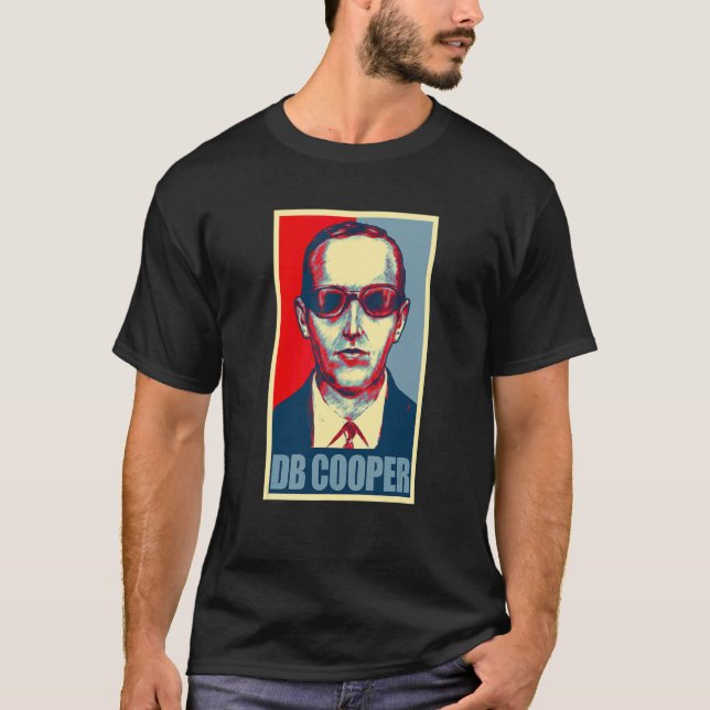 Camiseta Póster de esperanza de D B Cooper   Db Cooper (Anverso)