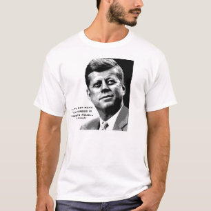 Camiseta Poster de esperanza de JFK (blanco y negro) famosa