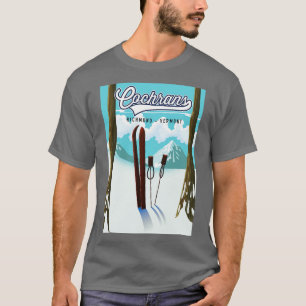 Camiseta Póster de esquí Cochrans Richmond Vermont