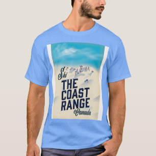Camiseta Poster de esquí de Coast Range Canada