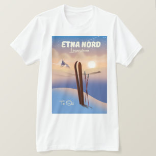Camiseta Poster de esquí de Etna Nord Linguaglossa